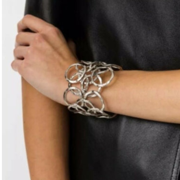 GAS Bijoux Olympie Silver Plated Cuff - Picture 5 of 5